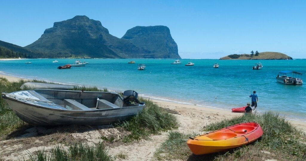 lord howe island beach in australia