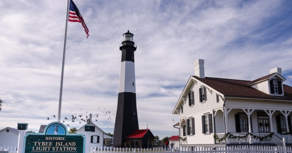 Tybee Island Light House in coastal Georgia