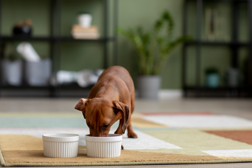 cachorro comendo